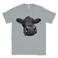 Heather Grey Black Angus Heifer Classic Tee - LillyAllenDesigns