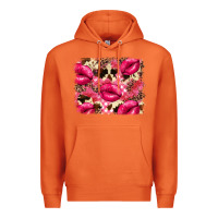 Carrot Valentine's Day pink plaid red glitter cowhide Premium Hoodie - FaDigitalArtStudio