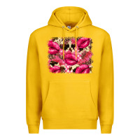 Lemon Valentine's Day pink plaid red glitter cowhide Premium Hoodie - FaDigitalArtStudio