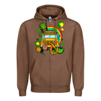 Chestnut St. Patrick's school bus Zipper Hoodie - OliviaCreatesArt