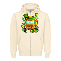 Sandshell St. Patrick's school bus Zipper Hoodie - OliviaCreatesArt