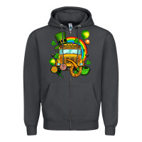 Smoke St. Patrick's school bus Zipper Hoodie - OliviaCreatesArt
