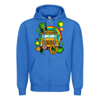 True Royal St. Patrick's school bus Zipper Hoodie - OliviaCreatesArt