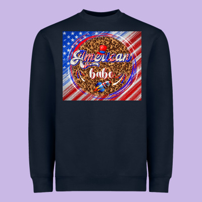 American Babe Heavyweight Sweatshirt Designed By Tumblerdesignbyshophia