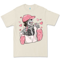 Bone skeleton girl valentine's day Premium Tee - MaliasSmallBusiness