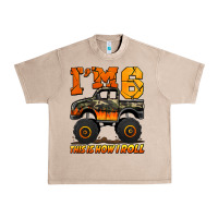 I'm Six This Is How I Roll Monster Truck Birthday Urban Heavy Tee | Teevron