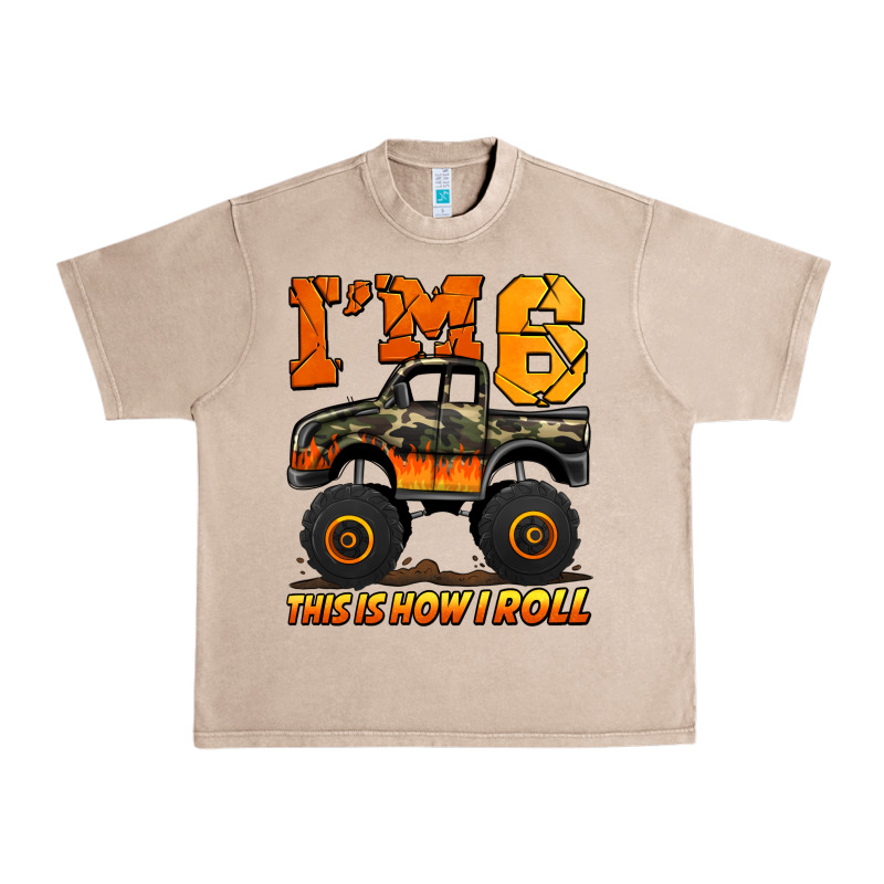 I'm Six This Is How I Roll Monster Truck Birthday Urban Heavy Tee by Jasminsmagicworld | Teevron