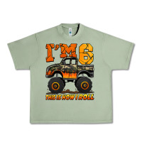 Oil Green i'm six this is how i roll monster truck birthday Urban Heavy Tee - Jasminsmagicworld