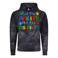 Cloud Black see the ability not the disability Vintage Hoodie - Artiststas