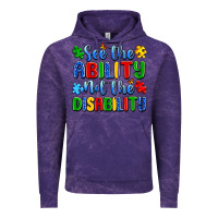 Cloud Purple see the ability not the disability Vintage Hoodie - Artiststas