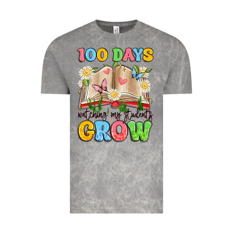 100 Days Watching My Students Grow Vintage Tee by Artiststas | Teevron