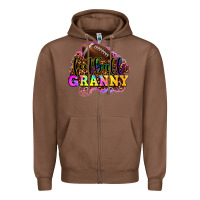 Chestnut football granny Zipper Hoodie - OliviaCreatesArt