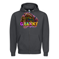 Smoke football granny Zipper Hoodie - OliviaCreatesArt