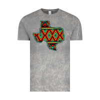 Cloud Rock Texas Map With Aztec Background Vintage Tee - JahusDesignShop
