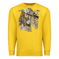 Lemon inhale peace exhale chaos chest Premium Sweatshirt - FaDigitalArtStudio