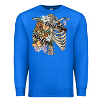 True Royal inhale peace exhale chaos chest Premium Sweatshirt - FaDigitalArtStudio