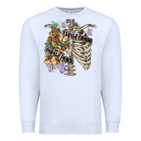Inhale Peace Exhale Chaos Chest Premium Sweatshirt | Teevron