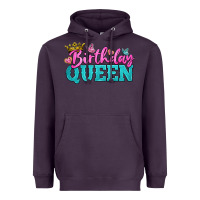 Plum birthday queen Heavyweight Hoodie - BundleAndBundleShop