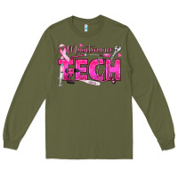 Army Green Breast Cancer Maintenance Tech Long Sleeve Tee - texasbilliewilder