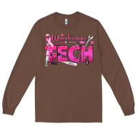 Chestnut Breast Cancer Maintenance Tech Long Sleeve Tee - texasbilliewilder
