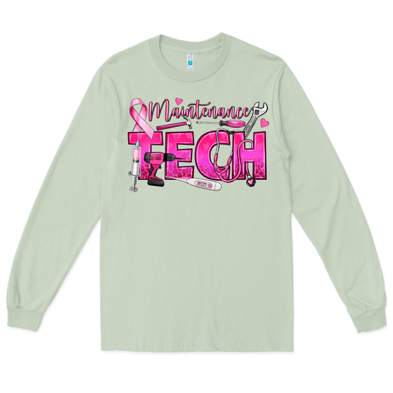 Breast Cancer Maintenance Tech Long Sleeve Tee by texasbilliewilder | Teevron