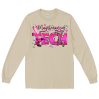 Mushroom Breast Cancer Maintenance Tech Long Sleeve Tee - texasbilliewilder