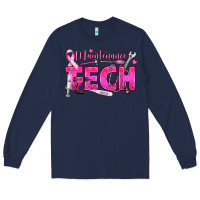 Navy Breast Cancer Maintenance Tech Long Sleeve Tee - texasbilliewilder