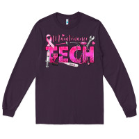 Plum Breast Cancer Maintenance Tech Long Sleeve Tee - texasbilliewilder