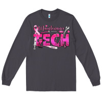 Smoke Breast Cancer Maintenance Tech Long Sleeve Tee - texasbilliewilder