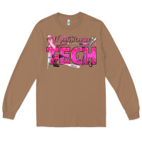Toasted Coconut Breast Cancer Maintenance Tech Long Sleeve Tee - texasbilliewilder