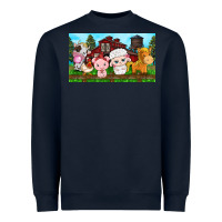 Navy cute farm animals Heavyweight Sweatshirt - TumblerDesignByShophia