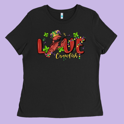 Mardi Gras Love Crawfish Ladies Tee Designed By Maliassmallbusiness