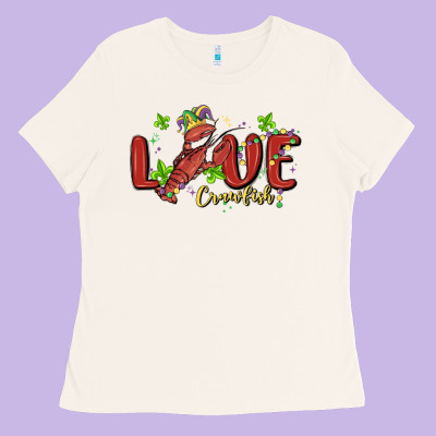 Mardi Gras Love Crawfish Ladies Tee Designed By Maliassmallbusiness