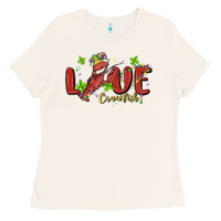 Bone mardi gras love crawfish Ladies Tee - MaliasSmallBusiness