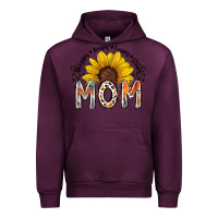 Mauve Wine mom sunflower Urban Hoodie - RacoonDesign