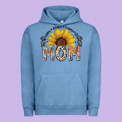 Mom Sunflower Urban Hoodie Designed By Racoondesign