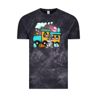 Cloud Black easter train Vintage Tee - Artiststas