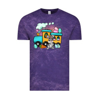 Cloud Purple easter train Vintage Tee - Artiststas