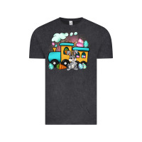 Vintage Black easter train Vintage Tee - Artiststas