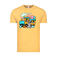 Vintage Mustard easter train Vintage Tee - Artiststas