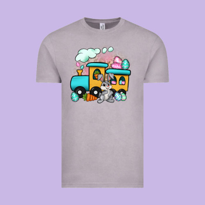 Easter Train Vintage Tee Designed By Artiststas