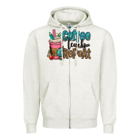 Coffee Teach Repeat Zipper Hoodie | Teevron