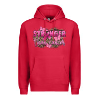 Cardinal Stronger than Cancer Premium Hoodie - FaDigitalArtStudio