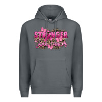 Rock Stronger than Cancer Premium Hoodie - FaDigitalArtStudio