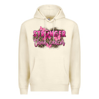 Sandshell Stronger than Cancer Premium Hoodie - FaDigitalArtStudio