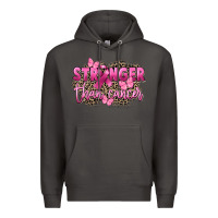 Smoke Stronger than Cancer Premium Hoodie - FaDigitalArtStudio