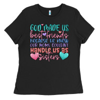 Black god made us best friend Ladies Tee - MaliasSmallBusiness