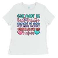 White god made us best friend Ladies Tee - MaliasSmallBusiness