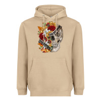 Skull Kinda Emotionless Kinda Emotional Heavyweight Hoodie | Teevron