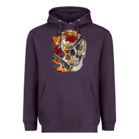 Plum skull kinda emotionless kinda emotional Heavyweight Hoodie - FaDigitalArtStudio